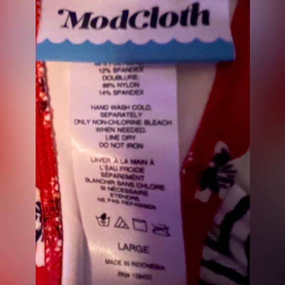 MODCLOTH ONE PIECE SWIMSUIT - Picture 3 of 4